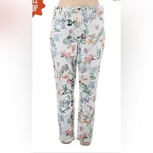 Buffalo David Bitton Floral Ankle Pants - Multicolor